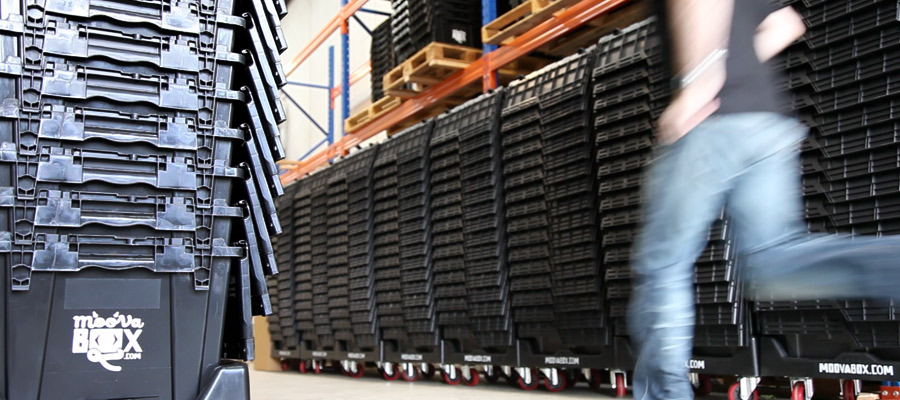 Reusable Moovabox moving boxes